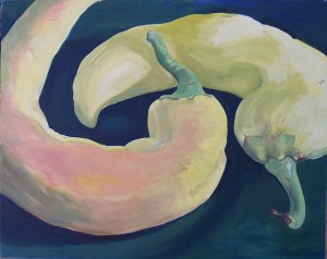 Banana Peppers Oil on Canvas 24" x 36" $300 