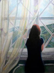 Oil Pastel on Paper 18" x 24" $300