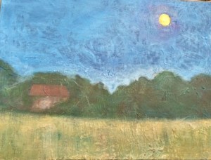 Dillon County Moonrise Acrylic Mixed Media 18" x 24"  $500